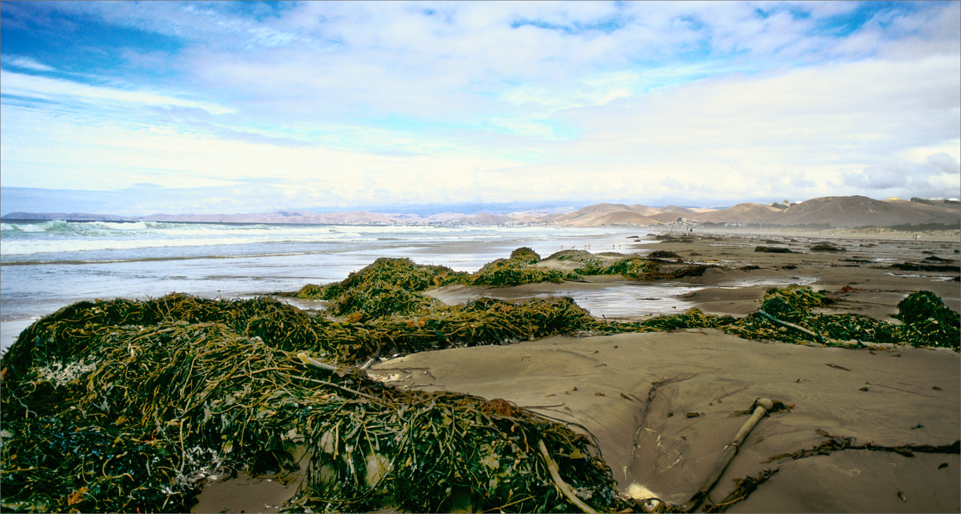 Coast on a partly cloudy day