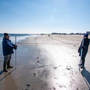 Photo: New Hampshire Volunteer Beach Profile Monitoring Program